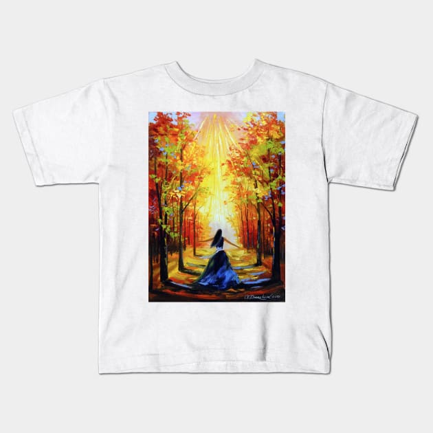 Towards the sun Kids T-Shirt by OLHADARCHUKART